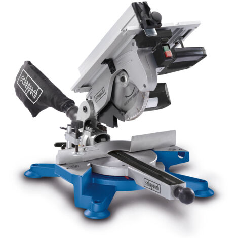 Scheppach Scie HM100T - Scie à onglet - Scie sur table - Scie pendulaire - 1800W - Lame Ø254mm 60 dents - Légère & Robuste - Fonte en aluminium associe qualité et durabilité