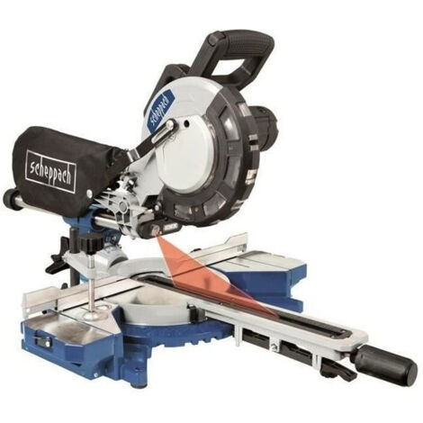 Scheppach – Scie à onglet radiale électrique 2000 W – Lame carbure 216 mm – Largeur de coupe 340 mm – Pour bois dur et teck - HM81LXU (1/3)