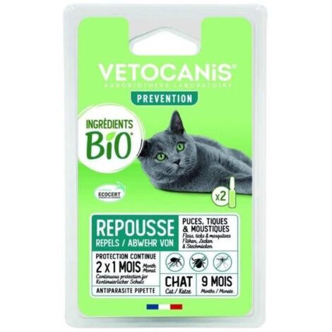 Vetocanis modèle bio pipettes antiparasitaires chat (1/4)