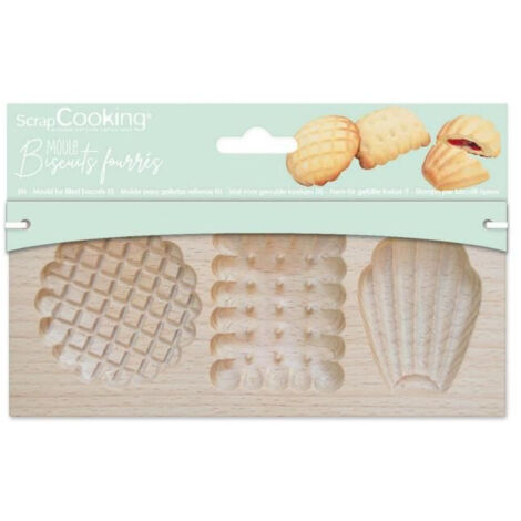 Moule Bois Biscuits Fourrés - Petits Biscuits - Scrapcooking (1/3)