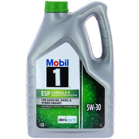 Bidon huile de moteur - MOBIL1 - 5W30 ESP Formula P - 5 L - 4 saisons