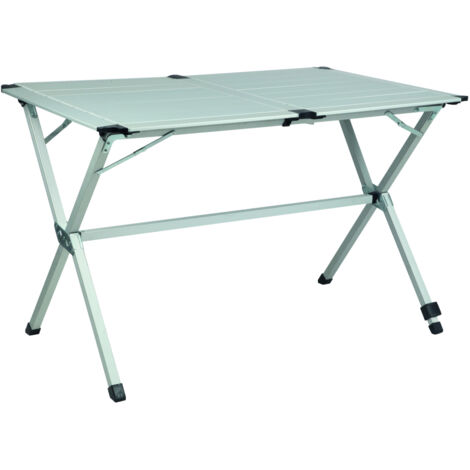 Midland – Table de camping pliante 4 personnes – Aluminium résistant aux intempéries – Dimensions 110x70x70 cm – Système Gap Less pour surface stable
