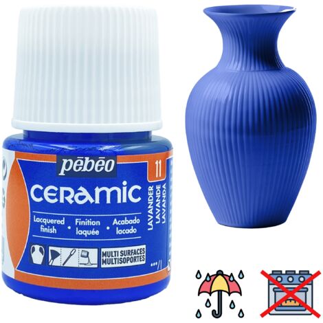 Peinture céramique décorative et résistante à FROID PEBEO 11 LAVANDE 45ml (1/5)