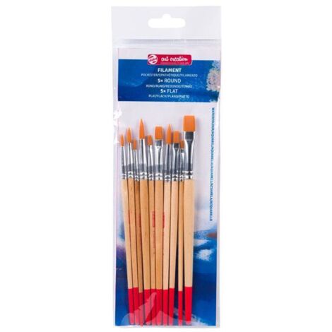 3 Paquets de Pinceaux Ronds à Rechampir Pinceaux Pointus de Peinture