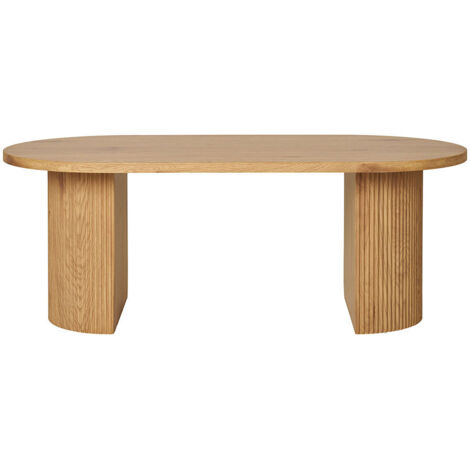 Table basse 60x120x45 cm effet bois naturel - KLEZY (1/5)