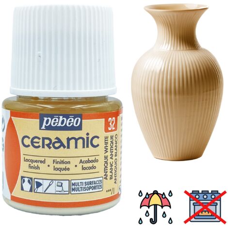 Pebeo Peinture céramique multi-surfaces blanc antique 45 ml