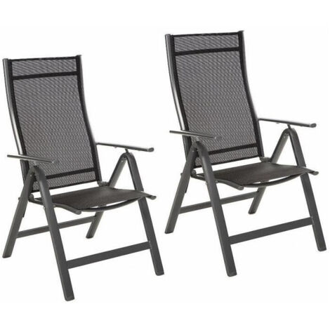 Fieldmann FDZN 5018 Chaise de jardin anthracite 2 pièces (1/5)