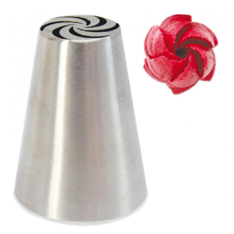 Douille pâtissière russe Eglantine en inox (1/2)