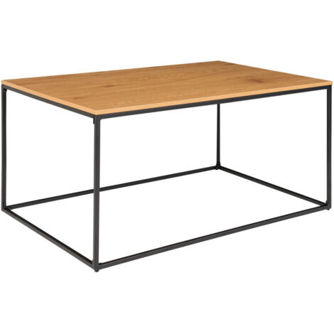 House Nordic Table basse Avery Chêne et noir (1/5)