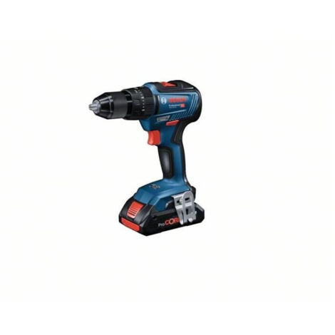 Perceuse a Percussion BOSCH PROFESSIONAL GSB 18V-55 + 2 batteries 2,0Ah + chargeur GAL 18V-40 (1/10)