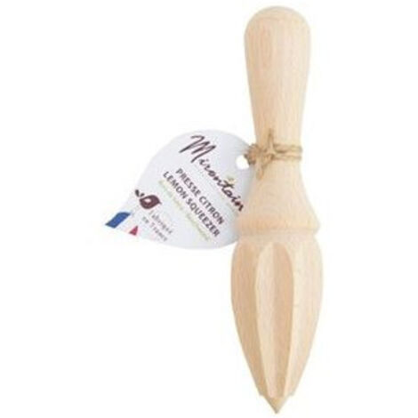 Presse-citron 16 Cm En Bois De Hêtre - Mirontaine (1/3)