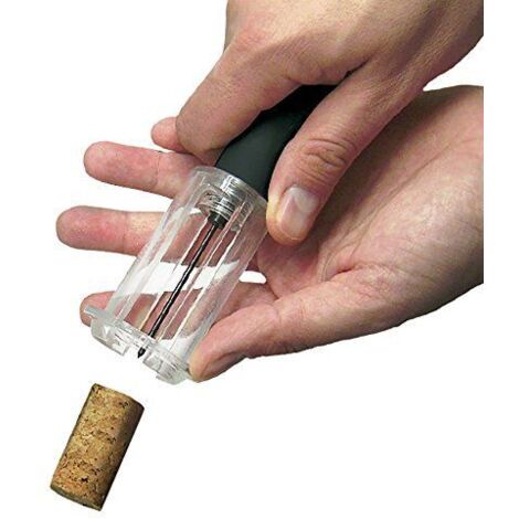 Tire-bouchon à pression - VinBouquet - FID010 - Couleur gris - 1 pièce - Pratique et efficace (1/3)