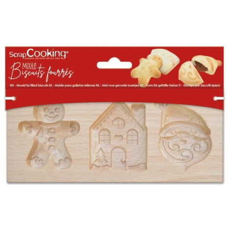 Moule Bois Biscuits Fourrés - Noël - Scrapcooking (1/4)