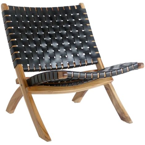 Perugia Fauteuil en cuir, noir. (1/5)