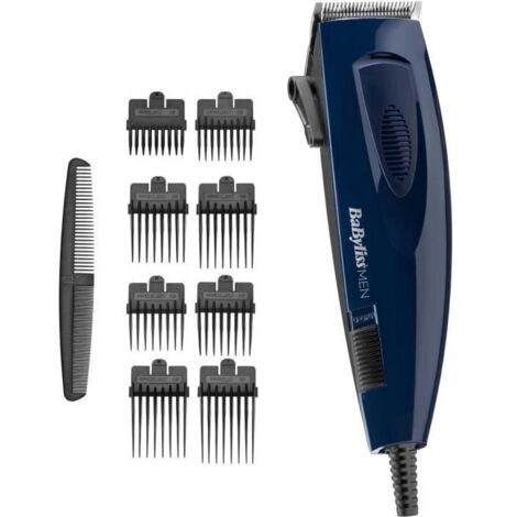 Tondeuse à cheveux électrique 45 mm – Lames en acier inoxydable XL – 8 guides de coupe – Réglage fin 5 positions – Cordon 2 mètres – Babyliss