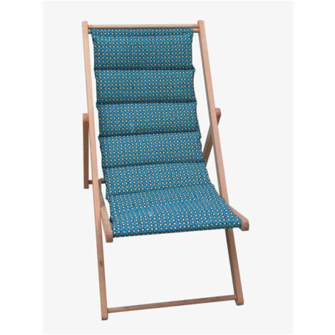Jardin Prive Matelassée Douala Chaise Bleu Canard Confortable (1/5)