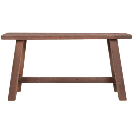M&S – Banc en teck L90cm – Naturel – Usage intérieur/extérieur – Élégance bois miel – Design pyramidal unique