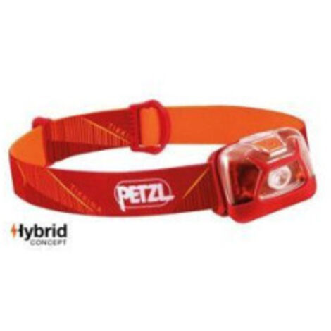 Lampe frontale - PETZL - TIKKINA - 300 lumens - 3 piles AAA/LR03 incluses - Rouge