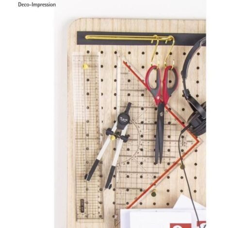 Fixation en métal - Rayher - 23x3 cm - 2 vis - Compatible tableau Pin ...