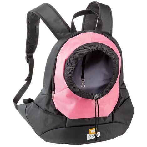 Sac à dos pour chien - Ferplast - Kangoo - Nylon - 41,5 x 20 x 43 cm - Rose (1/10)
