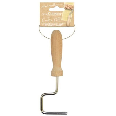 Manche pour mini rouleau à pâtisserie en bois (1/2)