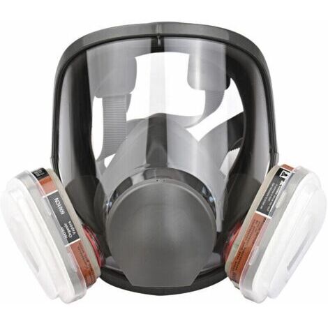 Respirateur à vapeur organique couverture intégrale – Protection contre poussières et gaz – Ajustement personnalisé – Sac de rangement inclus (1/5)