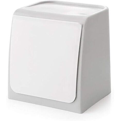 Mini poubelle murale 14.5x12.5x14.9cm – Bac en polypropylène anti-chute – Pour cuisine, salle de bain, bureau – Installation facile (1/5)