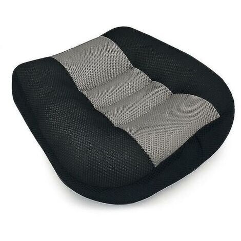 Coussin de siège rehausseur voiture 38x38x10 cm – Polyester respirant – Antidérapant ergonomique – Confort optimal pour conduite