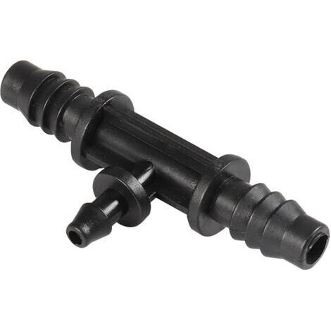 Lot de 5 raccords de tuyau goutte à goutte cannelés de 4 mm et 7 mm de diamètre intérieur pour système d'irrigation agricole de jardin (1/5)