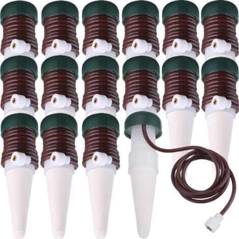 Arrosage Stakes Automatique Système d'Arrosage, Irrigation par Égouttement Automatique de Plante Libération Lente pour Plantes d'Intérieur ou d'Extérieur (Pack de 16) (1/5)