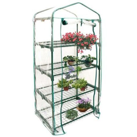 Housse de serre 4 étages en PVC – Anti-UV et imperméable – Compatible intérieur et extérieur – Installation facile sans outil (1/5)