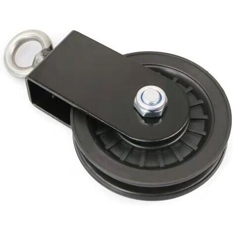 Poulies de câble silencieuses de 90 mm en nylon, roue de traction à 360 degrés, fixation pour système de poulie de levage latte, blocs de levage, équipement de gym à domicile (1/5)