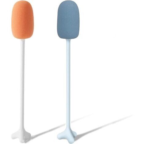 Éponge Brosse Nettoyage avec Long Manche Doux Nettoyant Laveur Biberon Ensemble De Brosses De Nettoyage Polyvalentes Et Polyvalentes (2 Pièces) (1/5)