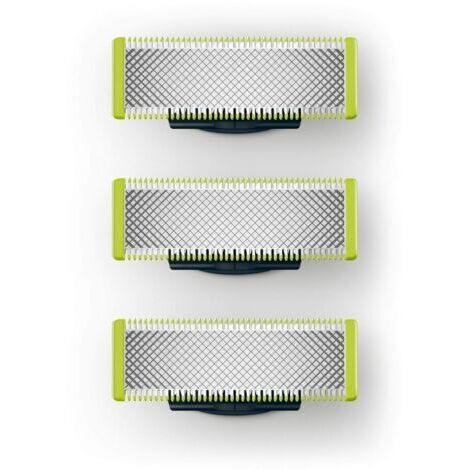Applicable à OneBlade - Lames de rechange, pour rasoir/tondeuse électrique OneBlade, acier inoxydable robuste, taille, stylisation et rasage, lot de 3