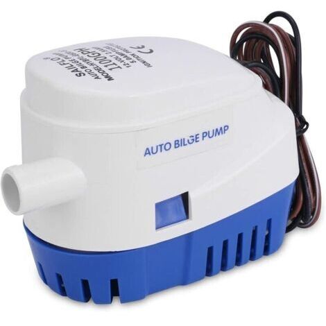 Pompe immergée automatique 12V 750 GPH – Débit 750 gallons/heure – Hauteur de levage max 230 pieds – Corps en nylon haute résistance - Pom12V (1/5)