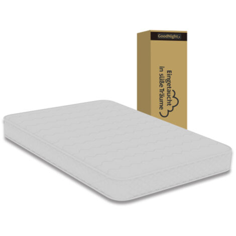 Matelas 3D respirant à ressorts ensachés individuellement, silencieux, anti-interférences, moelleux et résistant, double soutien, protège le dos, dimensions : 160 × 200 cm, épaisseur : 23 cm, blanc (1/5)