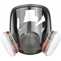 Respirateur à vapeur organique couverture intégrale – Protection contre poussières et gaz – Ajustement personnalisé – Sac de rangement inclus