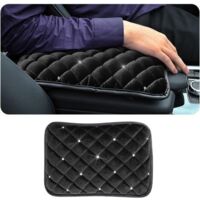 Housse D'Accoudoir De Voiture Bling, Accessoire Intérieur De Voiture, Housse D'Accoudoir De Voiture, Pour Housses De Siège De Voiture Pour Accoudoir Bling Pour La Plupart Des Véhicules(Noir)