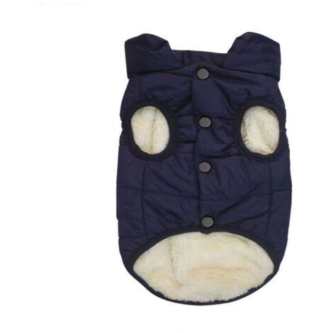 DHOME Wintermantel Jacke für Hunde, dicker warmer Baumwollmantel, Kaltwetter-Bekleidung S