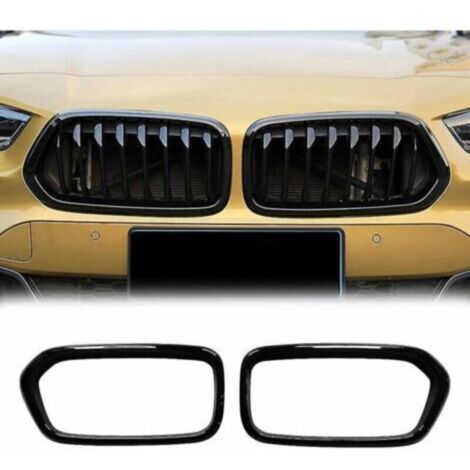 Grille de pare-chocs avant noir brillant de voiture pour-bmw F39 X2 2020 2021
