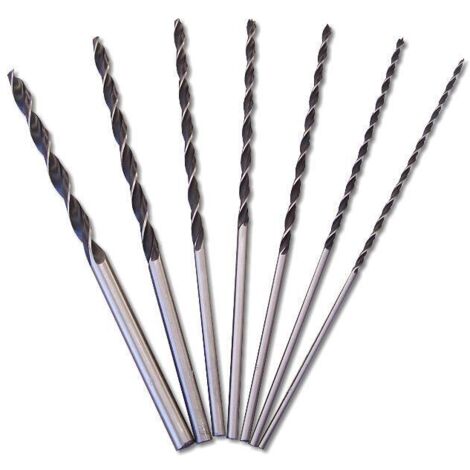 Lot de 7 forets à bois 300 mm – Diamètres 4 à 12 mm – Pour bois dur et teck – Coupe nette sans éclat – Beast