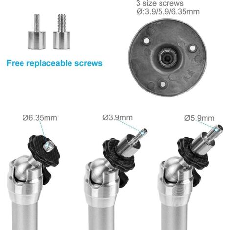 Coocheer – Support de projecteur plafond réglable en aluminium – Inclinaison 90° et rotation 360° – Charge jusqu'à 5 kg – Installation facile