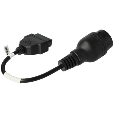 Vhbw – Adaptateur OBD2 OBD1 38 broches vers OBD2 – Longueur 40 cm – Compatible Iveco – Câble diagnostic pour véhicules