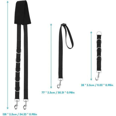 Sangle de fixation pour table de toilettage - Noir - Réglable, robuste, pour une coupe ou un toilettage en sécurité