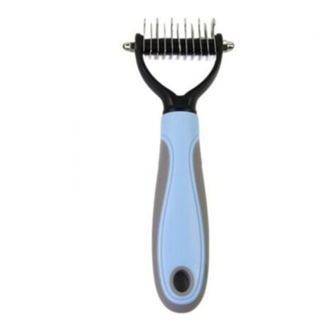 Brosse professionnelle pour chien - brosse à poils longs pour chien et chat, anti - brosse pour animaux de compagnie, enlève le Sous - poil du chien et du chat, enlève les nœuds de poils emmêlés (trom (1/4)