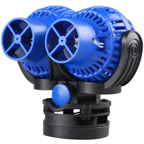 Sunsun – Pompe de brassage double Wavemaker 6000 l/h 8 W – Fixation magnétique – Pour aquarium eau douce, eau de mer, eau saumâtre