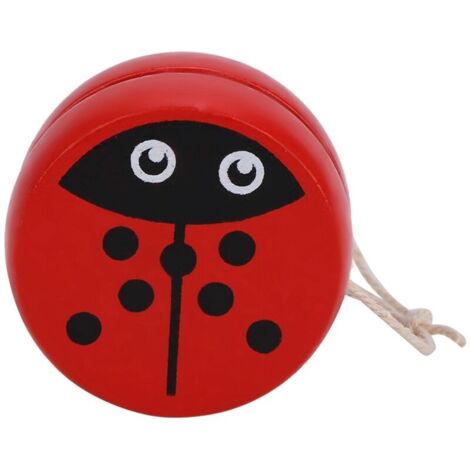 Zerodis Yo-Yo Éducatif En Bois - Jouet Magique Avec Motif Dessin Animé - Développement Moteur Et Créativité - Dès 3 Ans - Rose