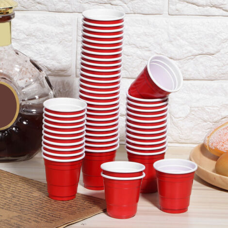 50 pièces gobelets jetables 60 ml pour café, bière et boissons, vaisselle de fête et fournitures de réception