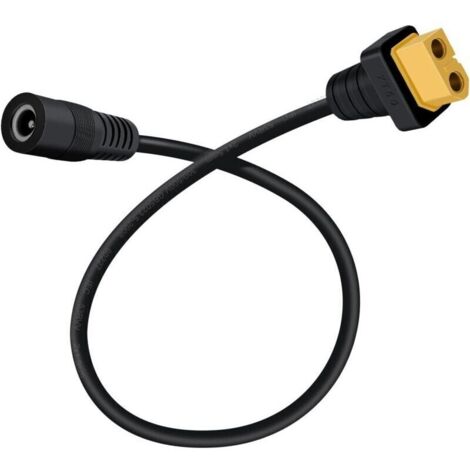 XT60 vers DC 5.5x25mm Connecteur DC vers XT60 Câble D'adaptateur pour ts100, Chargement de la Batterie Solaire 30cm (DC Femelle XT60 Femelle)