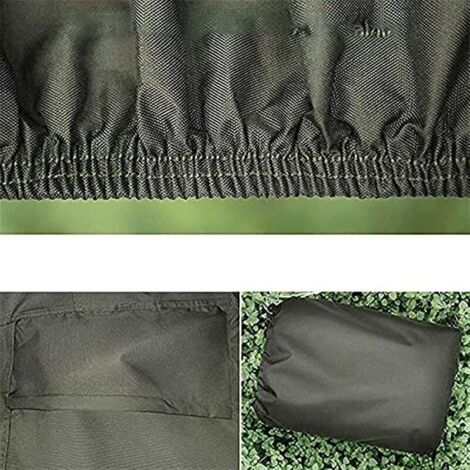 Trimec – Housse de protection pour tondeuse – Tissu Oxford 210D imperméable – Résistante aux UV – Dimensions 140 x 66 x 91 cm – Pour intérieur et extérieur